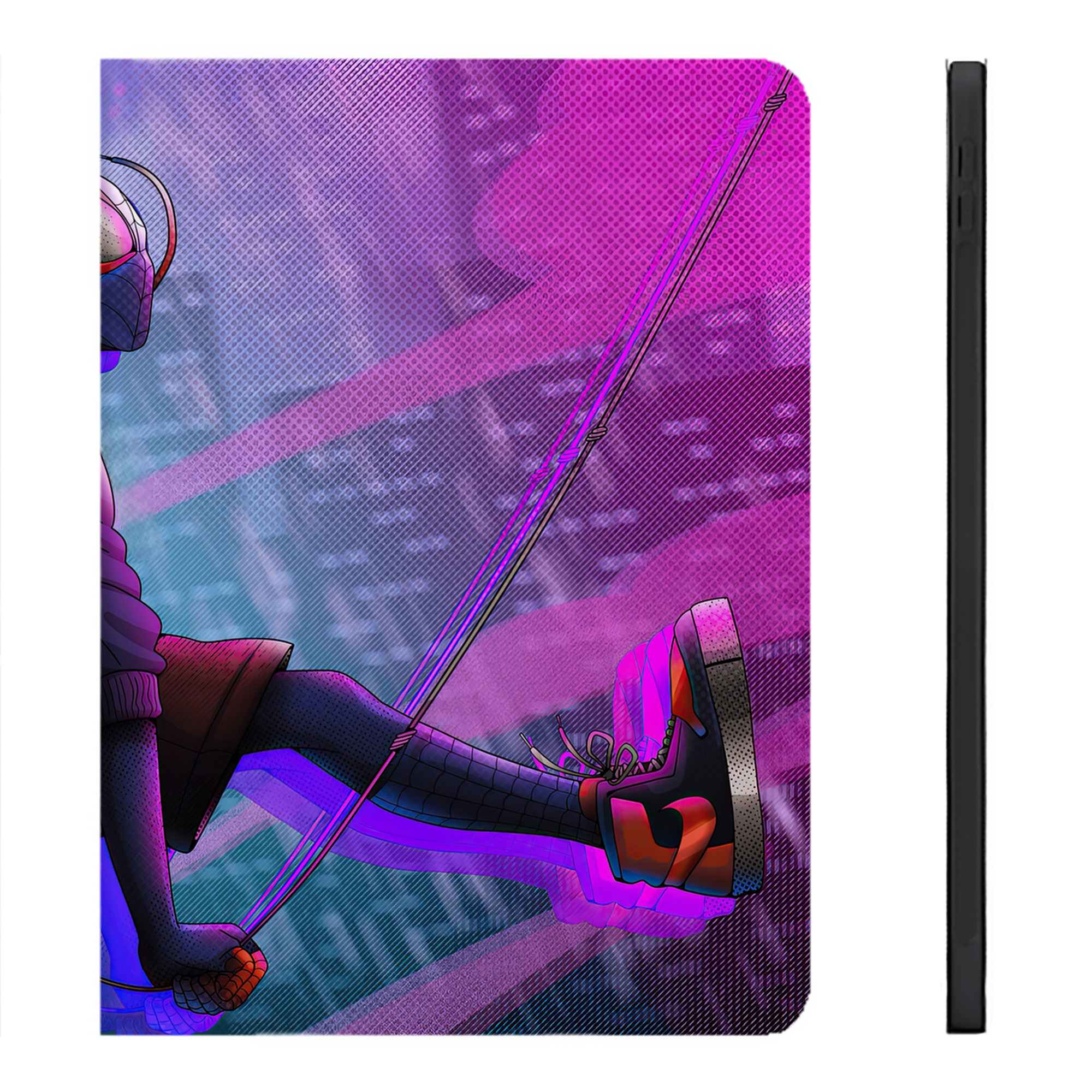 （画像用） Spider Man スパイダーマン IPadケース ペンホルダー付き ブックスタイルデザイン